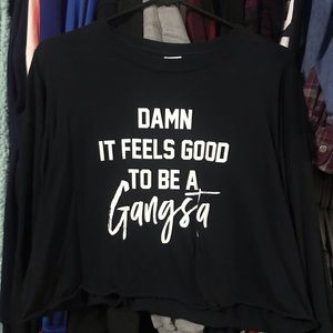 Cropped Long Sleeve Shirt